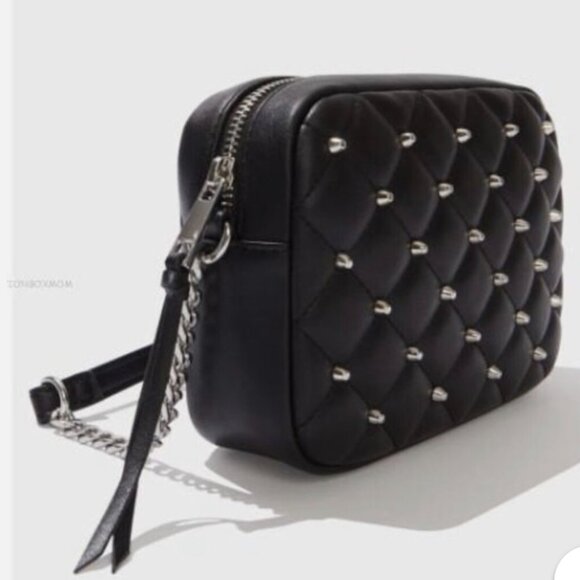 REBECCA MINKOFF CROSSBODY DIAMOND QUILT STUDDED - NWOT - Picture 3 of 10